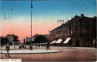 1915 Temesvár, Timisoara; Scudier tér / square