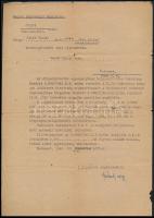 1946-1948 Jakab László ezredes közszolgálatból való elbocsátása (1946) és a fellebbezés elutasítását...