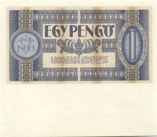 1938. 1P alsó széles ívszéllel T:II+ Csak egyszer hajtva!