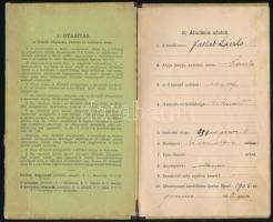 1905 A szekszárdi Májer-Árlow-féle magán fiúiskola értesítő könyvecskéje, jó állapotban, ritka, 10p