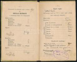 1905 A szekszárdi Májer-Árlow-féle magán fiúiskola értesítő könyvecskéje, jó állapotban, ritka, 10p