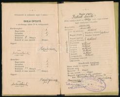 1905 A szekszárdi Májer-Árlow-féle magán fiúiskola értesítő könyvecskéje, jó állapotban, ritka, 10p