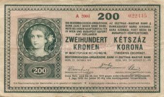 1918. 200K "A2004" sima hátlappal T:II-