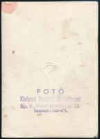 cca 1950 Kisipari Termelőszövetkezet fotója fémedény megmunkálásáról, hátoldalon pecséttel jelezve, ...