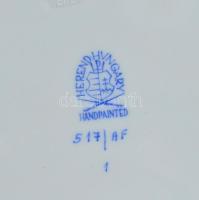 Herendi Apponyi fantázia mintás süteményes tányér. Kézzel festett, jelzett, hibátlan. d: 20 cm