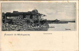 Antananarivo, Tananarive; Isotry / coast, canoe (cut)