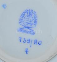 Herendi Rotschild mintás, füles cukordobozka. Kézzel festett, jelzett, hibátlan.m:8 cm