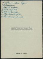 cca 1938 Harcgáz-betegségek elsősegély táblázata a Magyar Vöröskereszt Egylet 2 lapos kiadványa, 4 f...