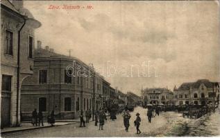 1910 Léva, Levice; Kossuth tér, piac / square, market (r)