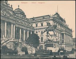 cca 1900 Budapest, Várkert, nyomtatvány, 14×18 cm