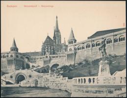 cca 1900 Budapest, Mátyás lépcső, nyomtatvány, 14×18 cm