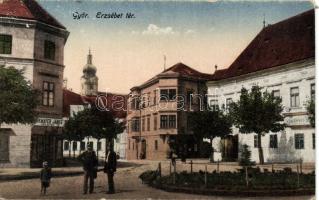 Győr Erzsébet tér Birkmayer János sírkőraktárával