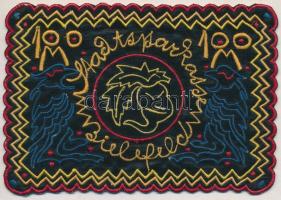 Németország / Weimari Köztársaság / Bielefeld 1921. 100M selyem, bélyegzéssel T:I- Germany / Weimar ...