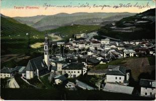 1911 Tesero (Südtirol), general view, church (EK)