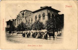 1900 Ploiesti, Ploesti, Ploesci; Liceul Petru si Pavel / high school (tiny tear)