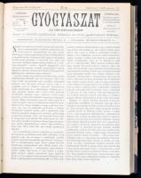 1900 A gyógyászat c. orvostudományi lap teljes évfolyama, elején I-II oldal (tartalomjegyzék, címlap...