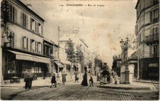 1910 Vincennes, Rue de Lagny / street view, café, tram