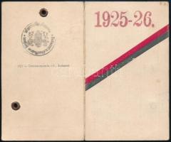 1925 Műegyetemi Athletikai és Football Club jégpálya fényképes idény belépőjegy