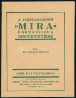 Dr. Rausch Zoltán: A jászkarajenői Mira forrásvizek ismertetése. Bp., 1933, Mira. Kiadói papírkötés, jó állapotban.