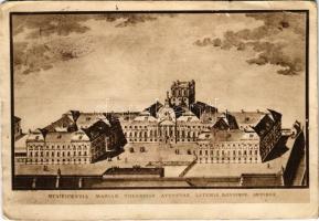 Budapest I. Budai királyi egyetem, Palatium Regium in arce Budensi 1777-1784; Pázmány Péter Egyetem Tercentenarium (1635-1935) (Rb)