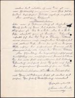 1913 Bp., Alexander Korda Haupt-Collecteur der Königl. Ung. Priv. Klassenlotterie fejléces levélpapí...