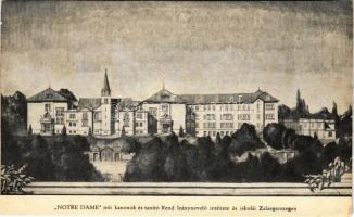 Zalaegerszeg, Notre Dame női kanonok és tanító rend leánynevelő intézete és iskolái (vágott / cut)