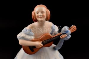 Herendi Déryné, kézzel festett, jelzett, hibátlan m: 21 cm