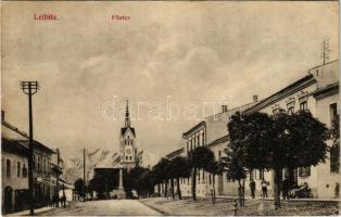 Leibic, Leibitz, Lubica; Fő utca, Divald Károly fia. Almássy gróf aláírása / main street