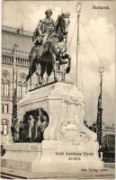 Budapest V. Gróf Andrássy Gyula szobor, Zala György műve. Divald Károly