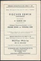 1933-1934 Jubiláris Rózsavölgyi koncertlap/füzetek, 3 db