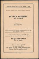 1933-1934 Jubiláris Rózsavölgyi koncertlap/füzetek, 3 db