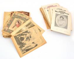 1890-1940 Érdekes újság tétel: 2 db Képes folyóirat, 10 db Magyar Úriasszonyok lapja (2 borító nélkül) + 20 db Új idők, + 25 db Tolnai Világlapja, vegyes állapotban.