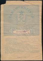 1951-1952 Takarékbélyeg gyűjtőlap 19 db bélyeggel