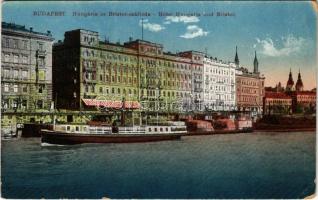 Budapest V. Hungária és Bristol szálloda, gőzhajó (EK)