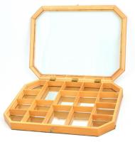 Tükrös fa vitrin 42x31 cm