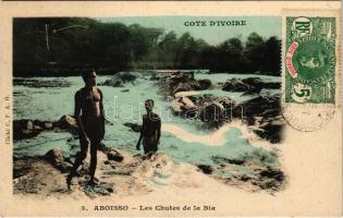 Aboisso, Les Chutes de la Bia / river, little falls (Rb)