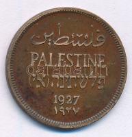 Palesztina 1927. 1m Br T:2,2- Palestine 1927. 1 Mil Br C:XF,VF Krause KM#1