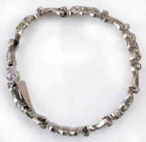 Ezüst (Ag) karkötő cirkón kövekkel. 13 g