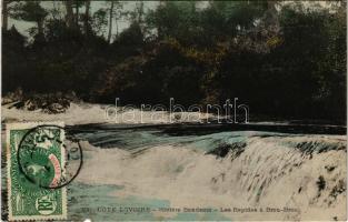1908 Broubrou, Riviére Bandama, Les Rapides / rapids, river, TCv card (tear)