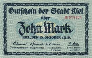 Német Birodalom/Császárság/Kiel 1918.10.15. 5M, 10M T:I