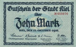 Német Birodalom/Császárság/Kiel 1918.10.15. 5M, 10M T:I