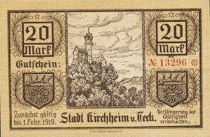 Német Birodalom/Császárság/Kircheim 1918.10.31. 20M T:I