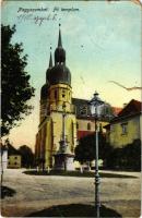 1918 Nagyszombat, Tyrnau, Trnava; Fő templom / church (szakadás / tear)