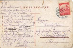 1918 Nagyszombat, Tyrnau, Trnava; Fő templom / church (szakadás / tear)