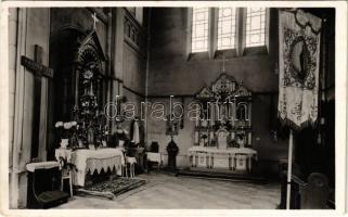 1939 Munkács, Mukacheve, Mukacevo; Római katolikus templom, belső / Catholic church, interior