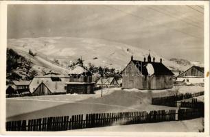 Volóc, Volovec, Volovets; tél Kárpátalján, templom / winter, church