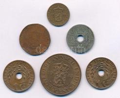 Holland-India 1926-1945. 1/2c - 2 1/2C (6xklf) T:1--3 Netherlands East-Indies 1926-1945. 1/2 Cent - 2 1/2 Cent (6xdiff) C:AU-F