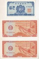 Vegyes: Kambodzsa 1979. 0.5R (2db, sorszámkövető) + Dél-Korea 1962. 10j T:I,I- Cambodia 1979. 0.5 Riel (2pcs, sequential serials) + South Korea 1962. 10 Jeon C:UNC,AU