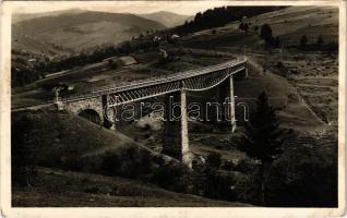 1943 Kisszolyva, Szkotárszke, Skotarska; vasúti híd, viadukt / railway bridge, viaduct (fl)