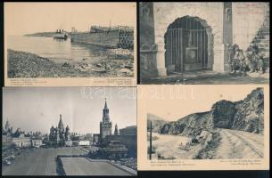 12 db RÉGI főleg orosz város képeslap / 12 pre-1945 mostly Russian town-view postcards